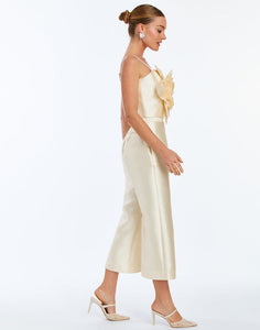 Blake Crop Pant in Ivory