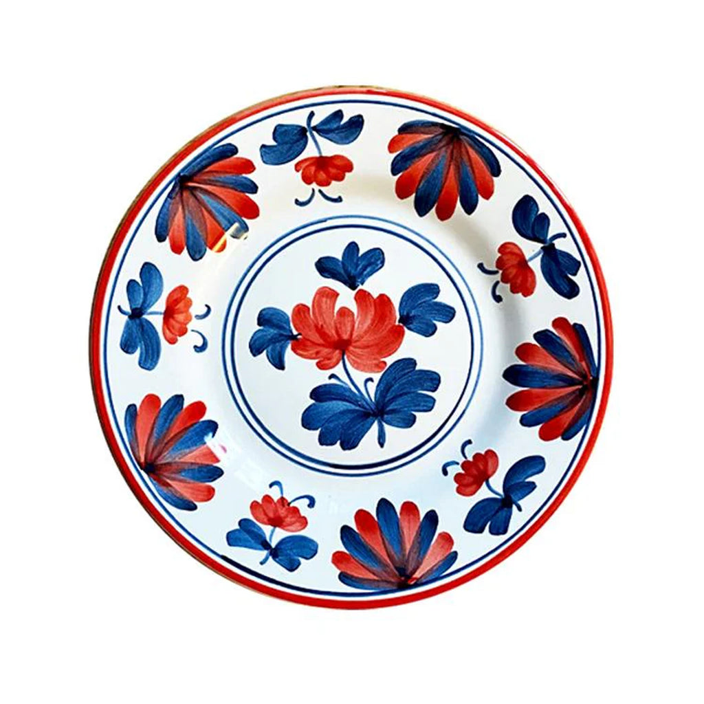 Blossom Dessert Plate Red