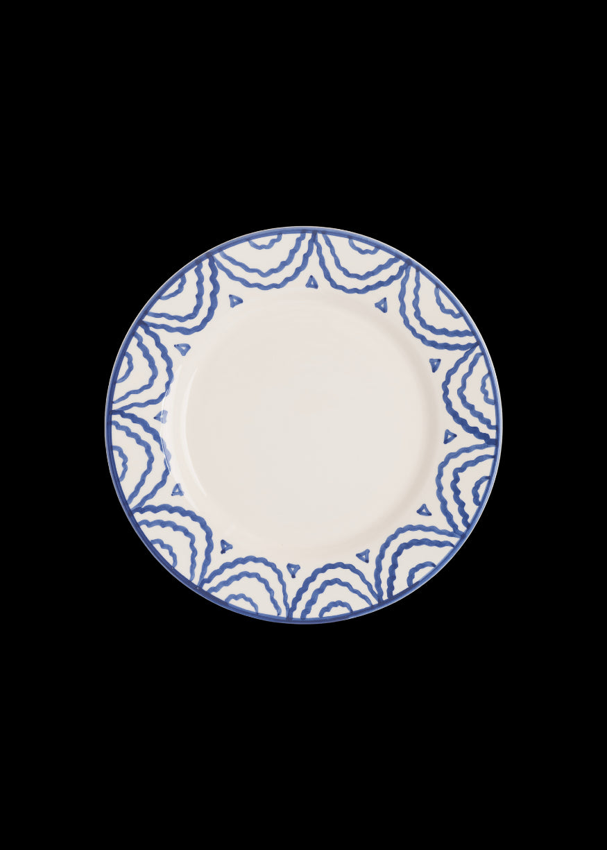 Late Afternoon Blue Tabla Side Plate