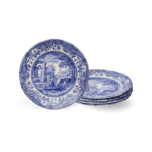 Blue Italian Bread & Butter Plates, Set of 4