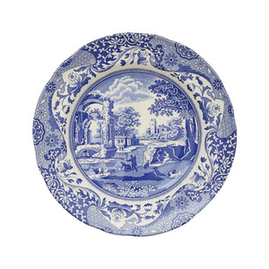 Blue Italian Luncheon Plates, Set of 4
