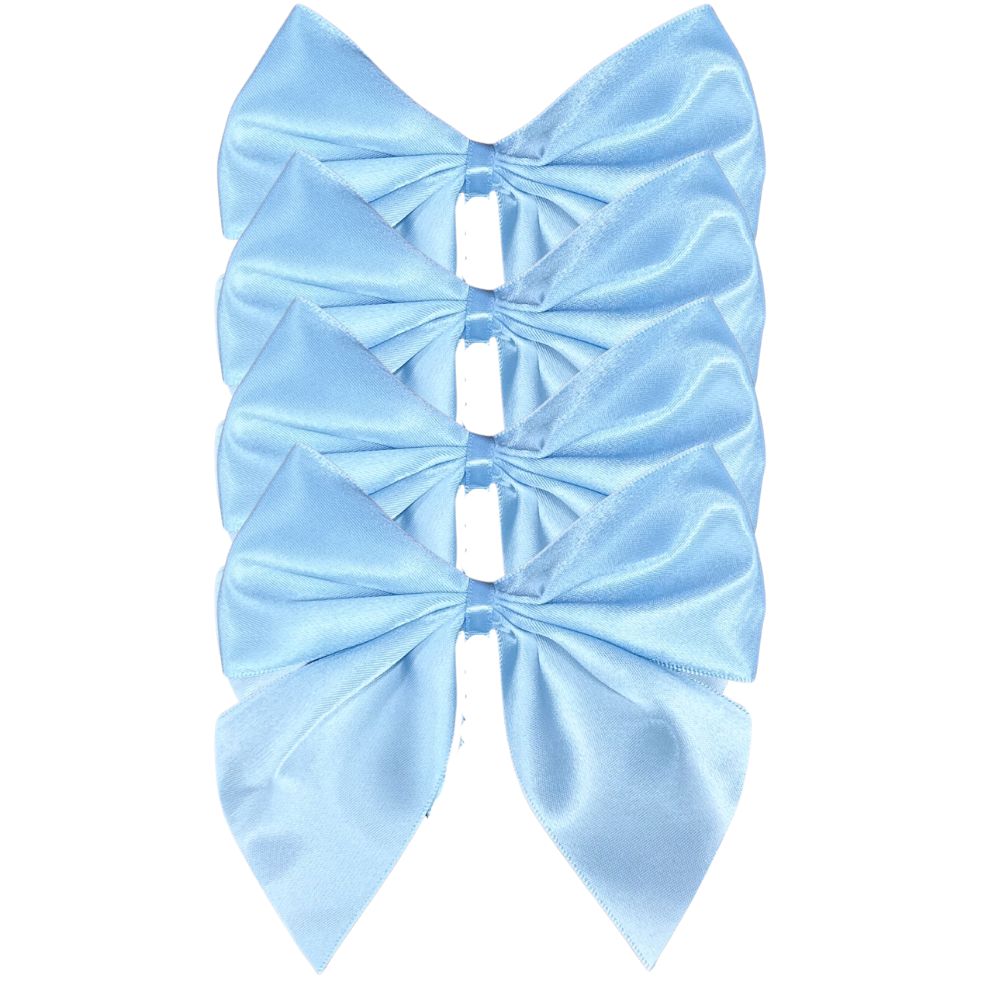 Blue Satin Napkin Bow ties