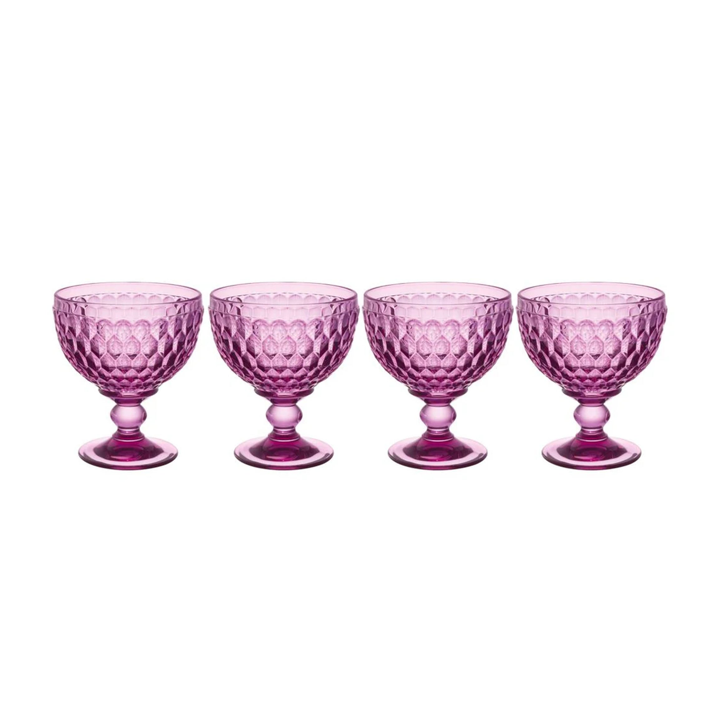 Boston Berry Champagne / Dessert Bowl in Berry, Set of 4