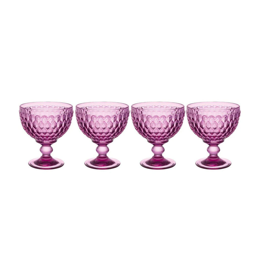 Boston Berry Champagne / Dessert Bowl in Berry, Set of 4