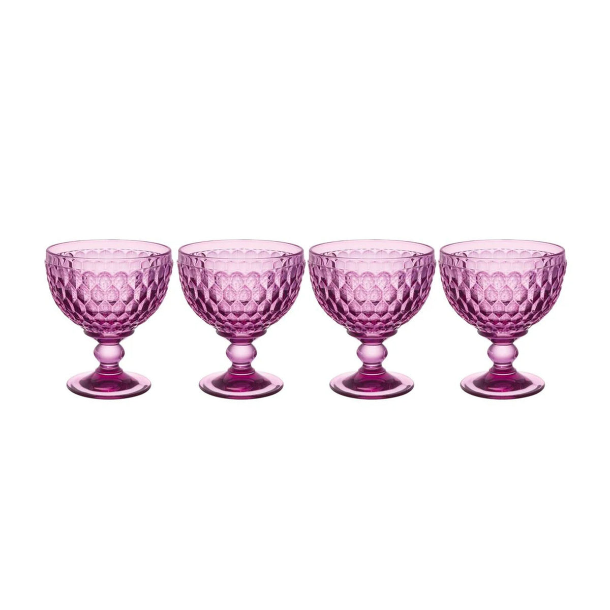 Boston Berry Champagne / Dessert Bowl in Berry, Set of 4