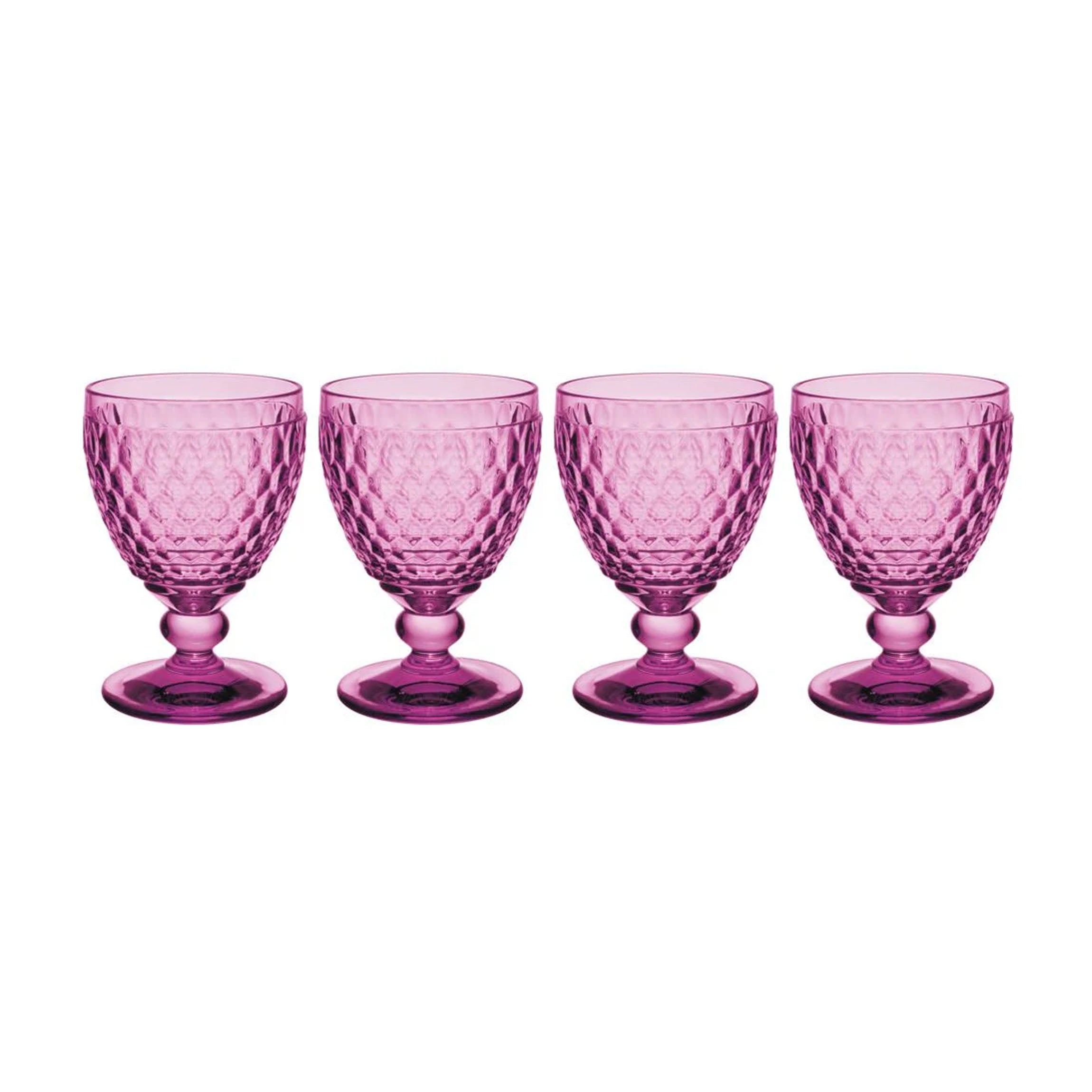 Boston Berry Water Goblet in Berry, Set of 4