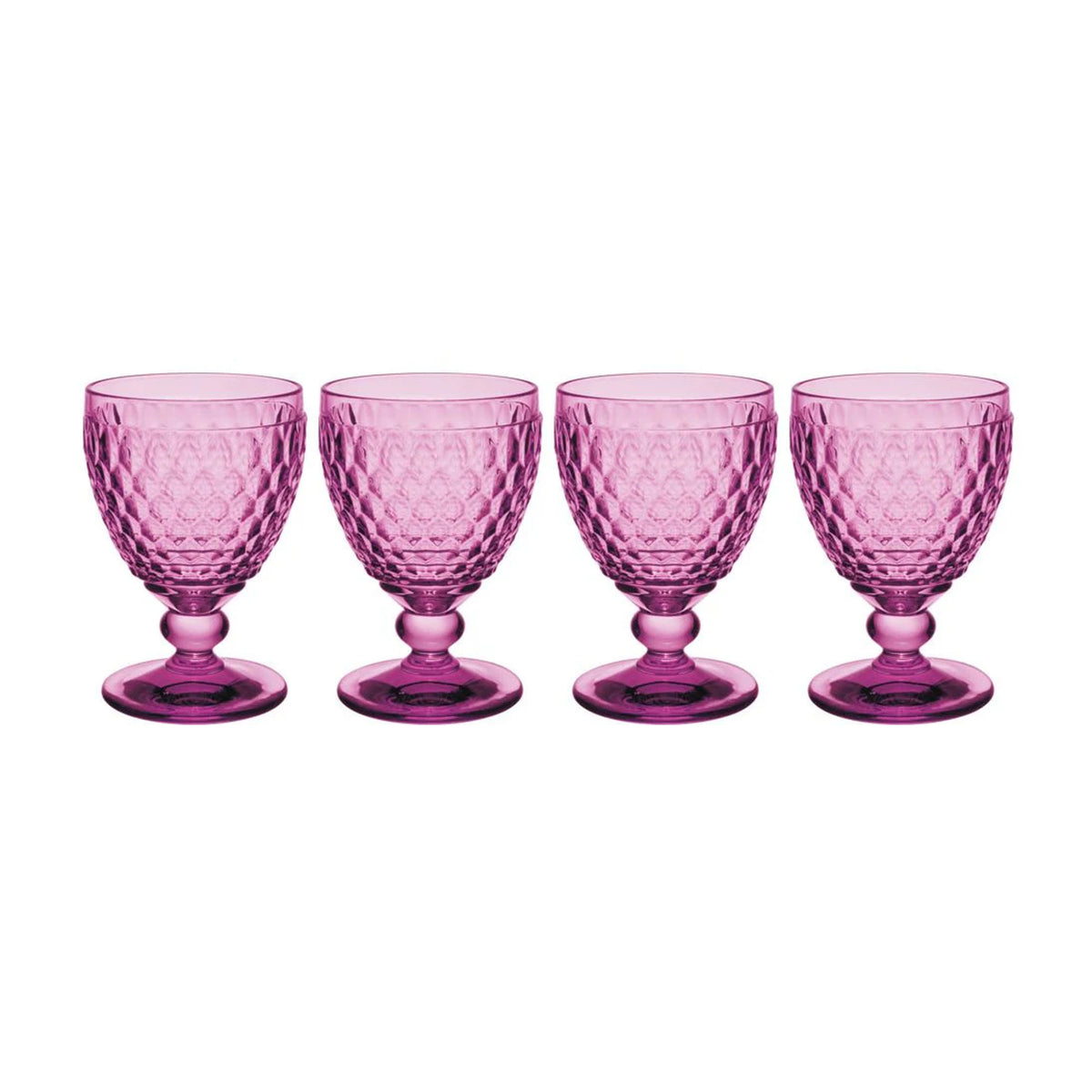 Boston Berry Water Goblet in Berry, Set of 4