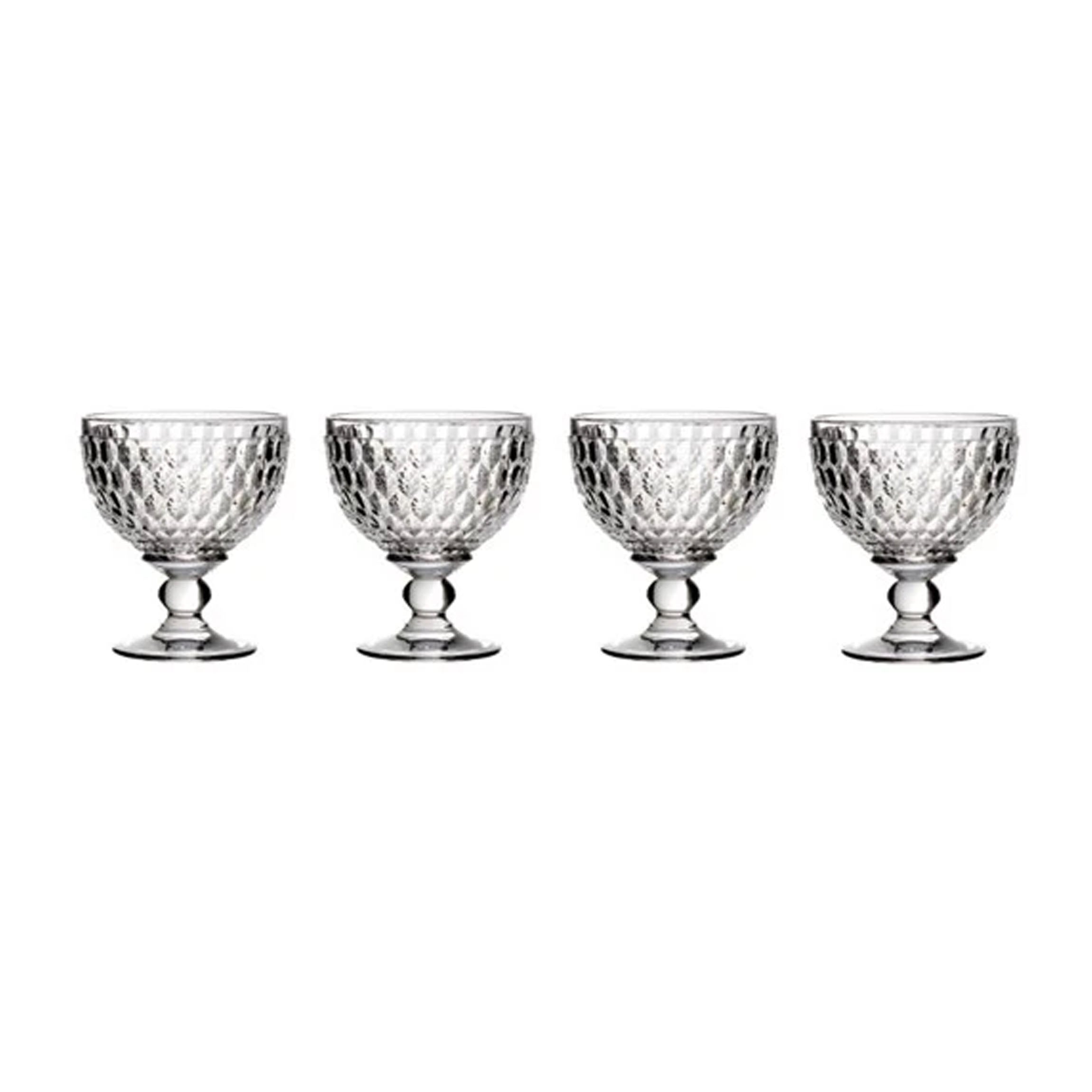 Boston Champagne / Dessert Bowl in Clear, Set of 4