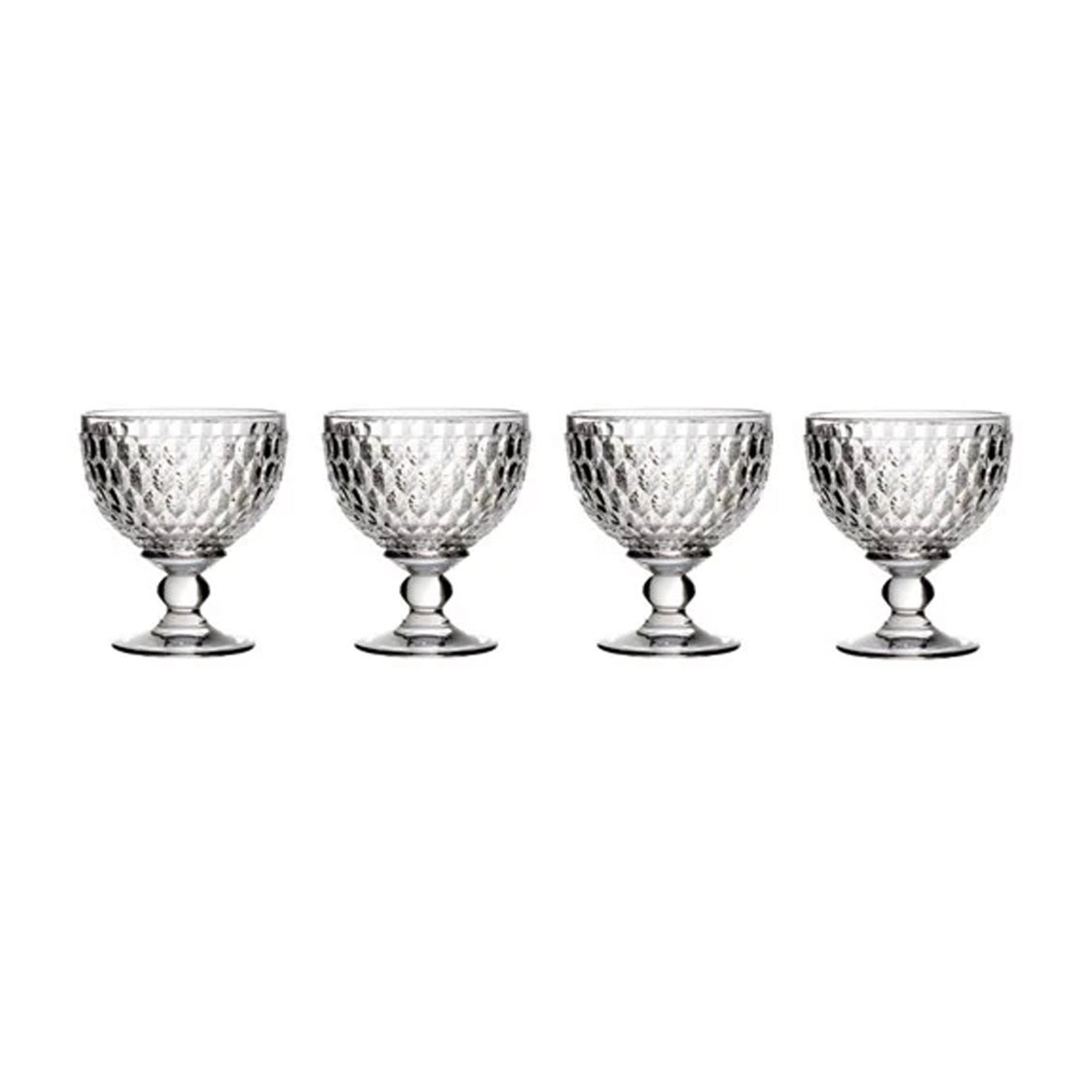 Boston Champagne / Dessert Bowl in Clear, Set of 4