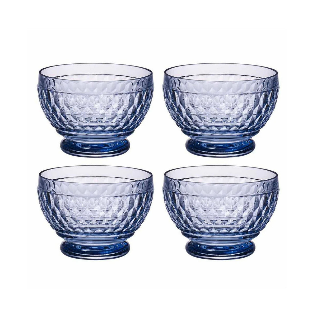 Boston Colored Individual Bowl in Blue, Set of 4