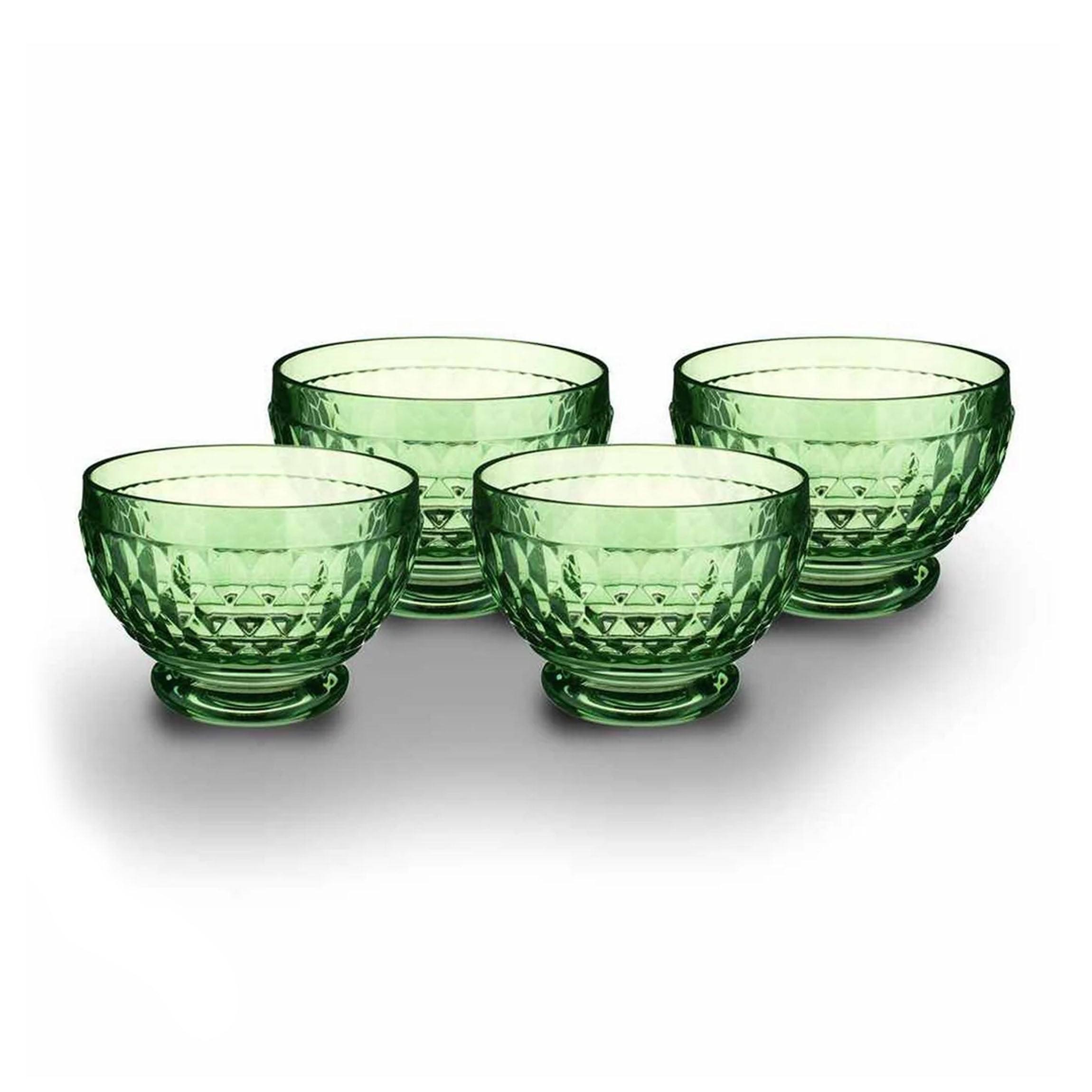 Boston Colored Individual Bowl in Green, Set of 4