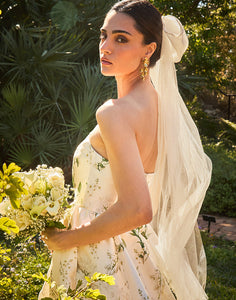 Elisa Bow Veil in Ivory