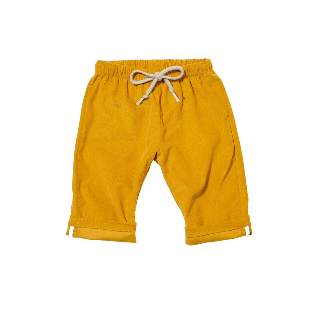 Bowie Baby Pant in Mustard Corduroy