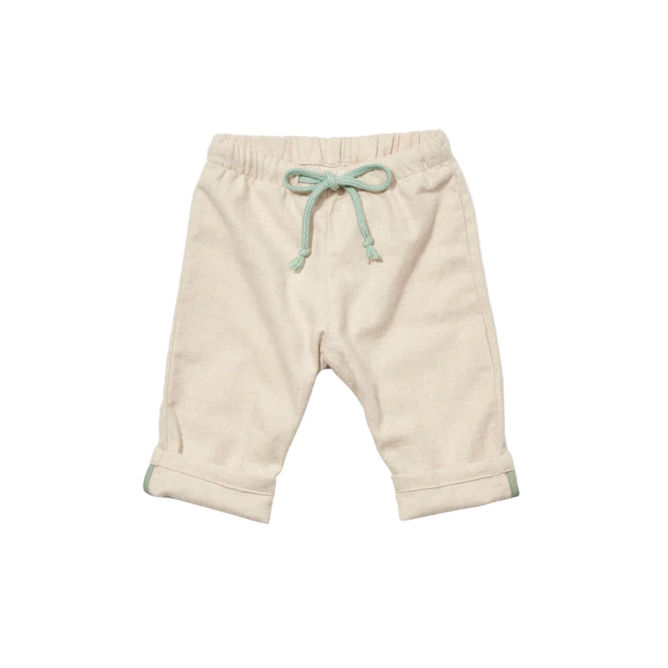 Bowie Baby Pant in Oatmeal Flannel