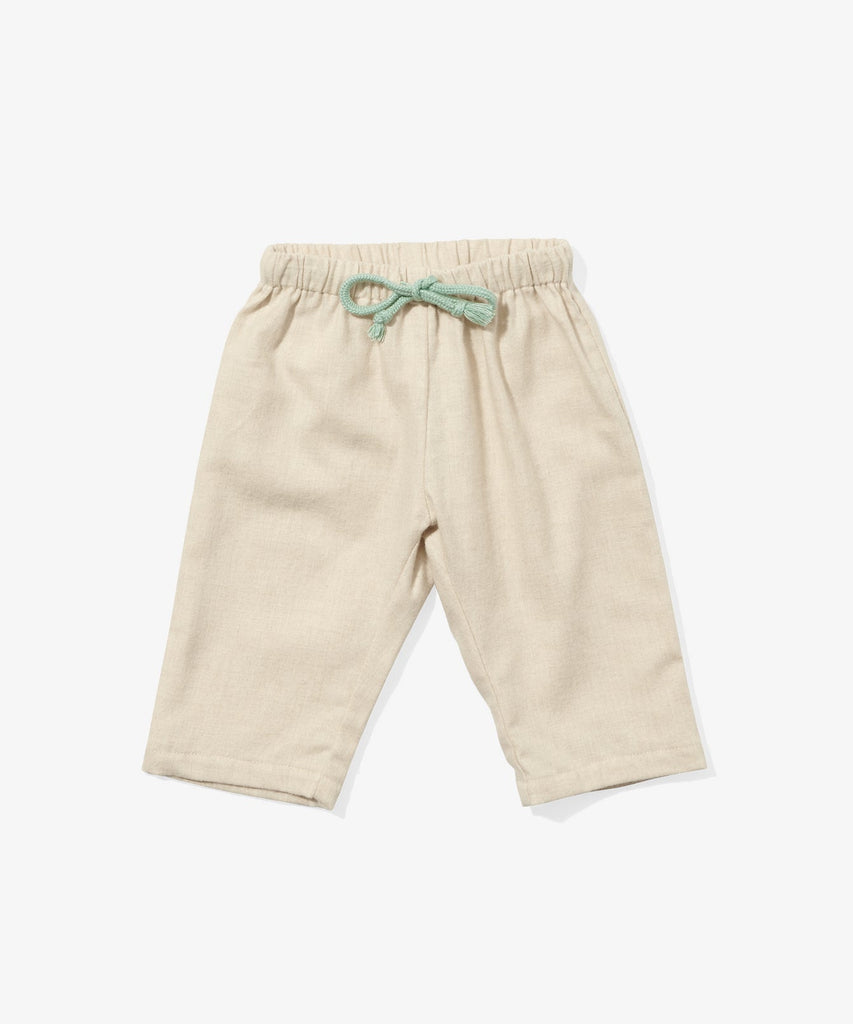 Bowie Baby Pant in Oatmeal Flannel