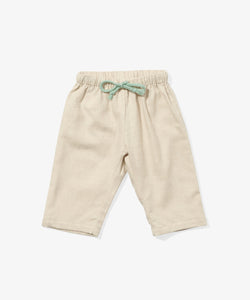 Bowie Baby Pant in Oatmeal Flannel