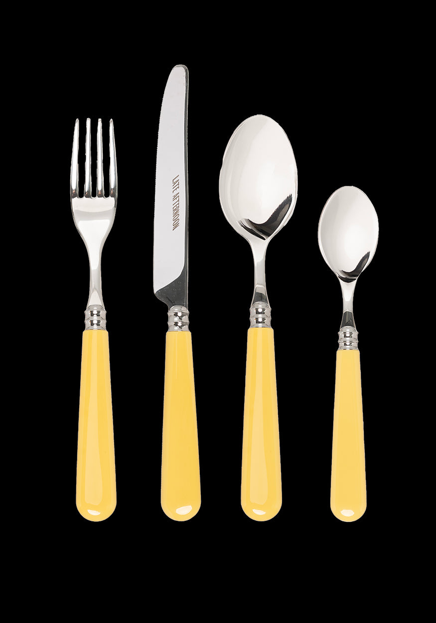 Butter Yellow Cutlery, Set of 16