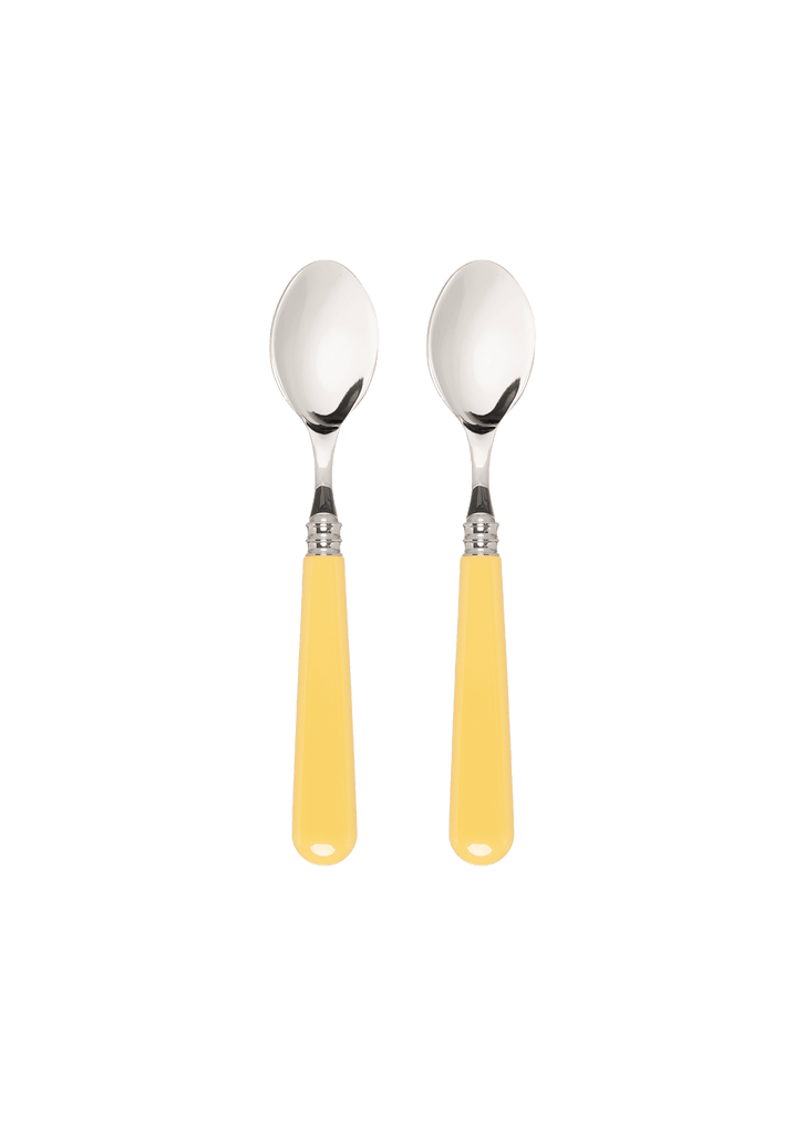 Late Afternoon Butter Yellow Set of 2 Teaspoons
