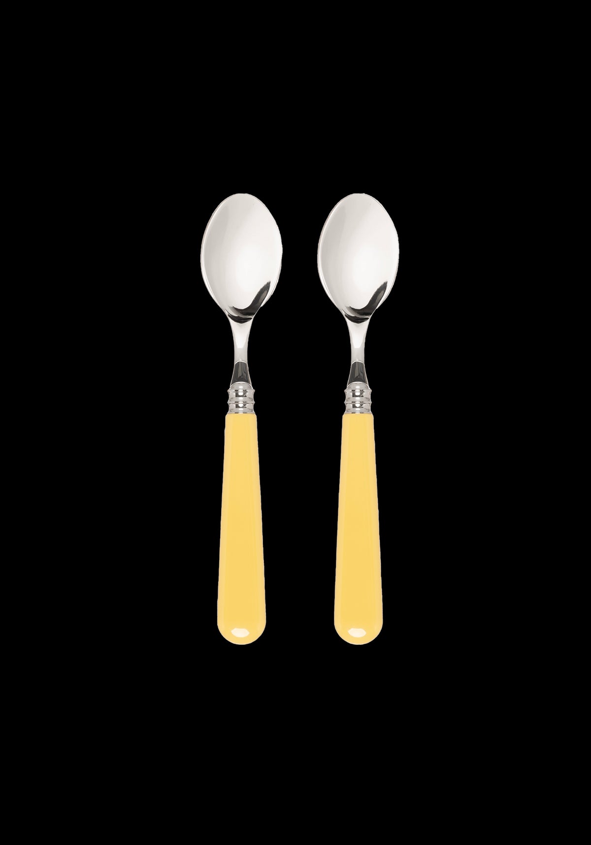 Late Afternoon Butter Yellow Set of 2 Teaspoons