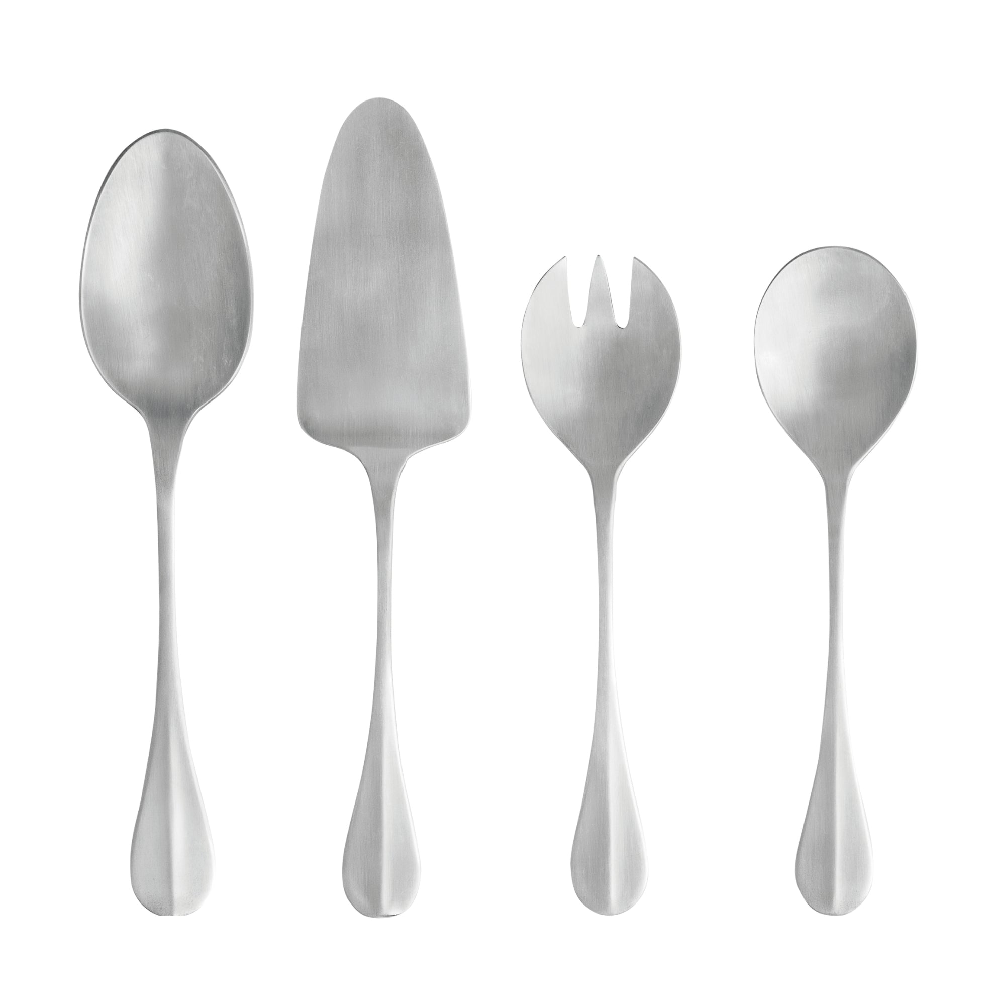 Nau Collection Hostess Serving Set in Brushed, Set of 4