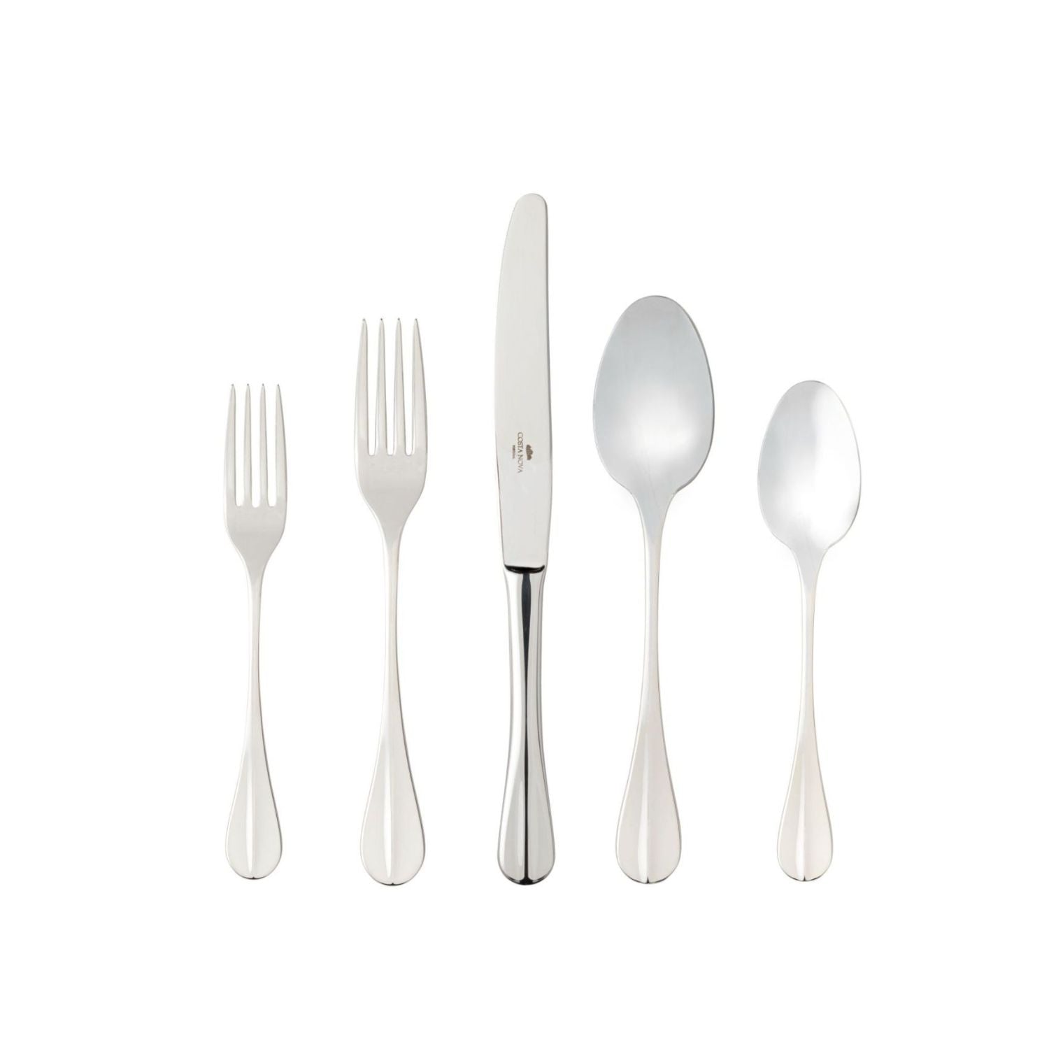 Nau Collection Flatware in Polished, Set of 5