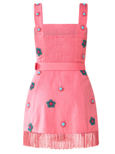 Sarah Bird Mini Dress in Pink Party