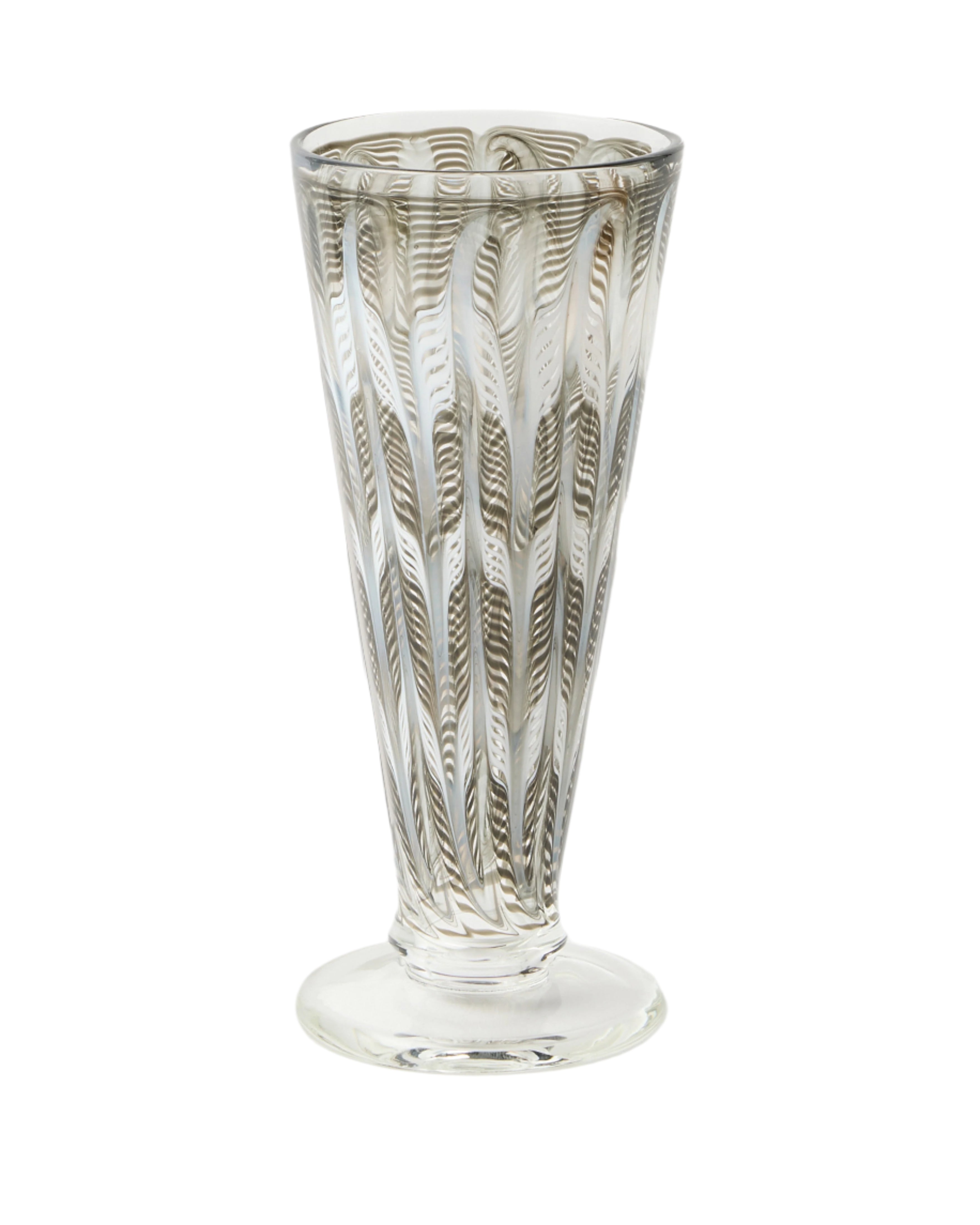 D’Ascoli Donatello Flute Glasses in Walnut, Set of 6