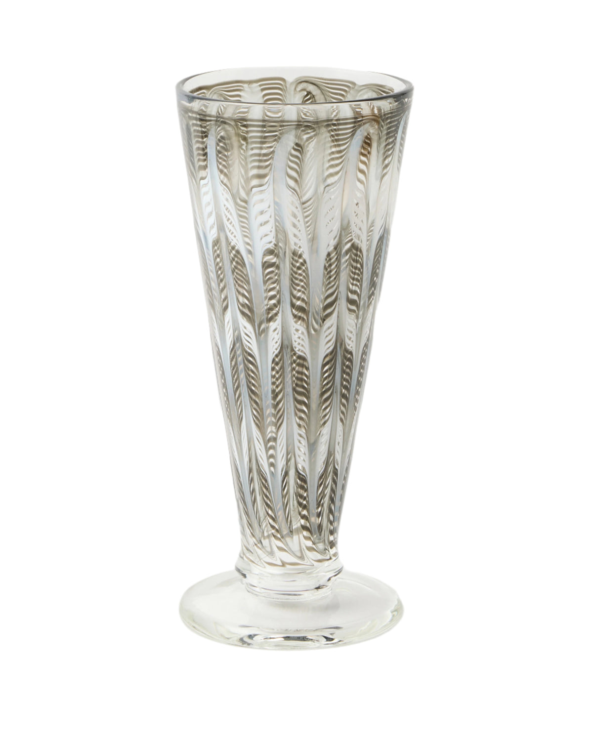 D’Ascoli Donatello Flute Glasses in Walnut, Set of 6