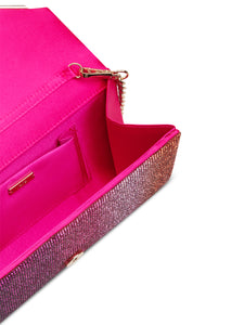 Candy Clutch in Fuchsia & Orange