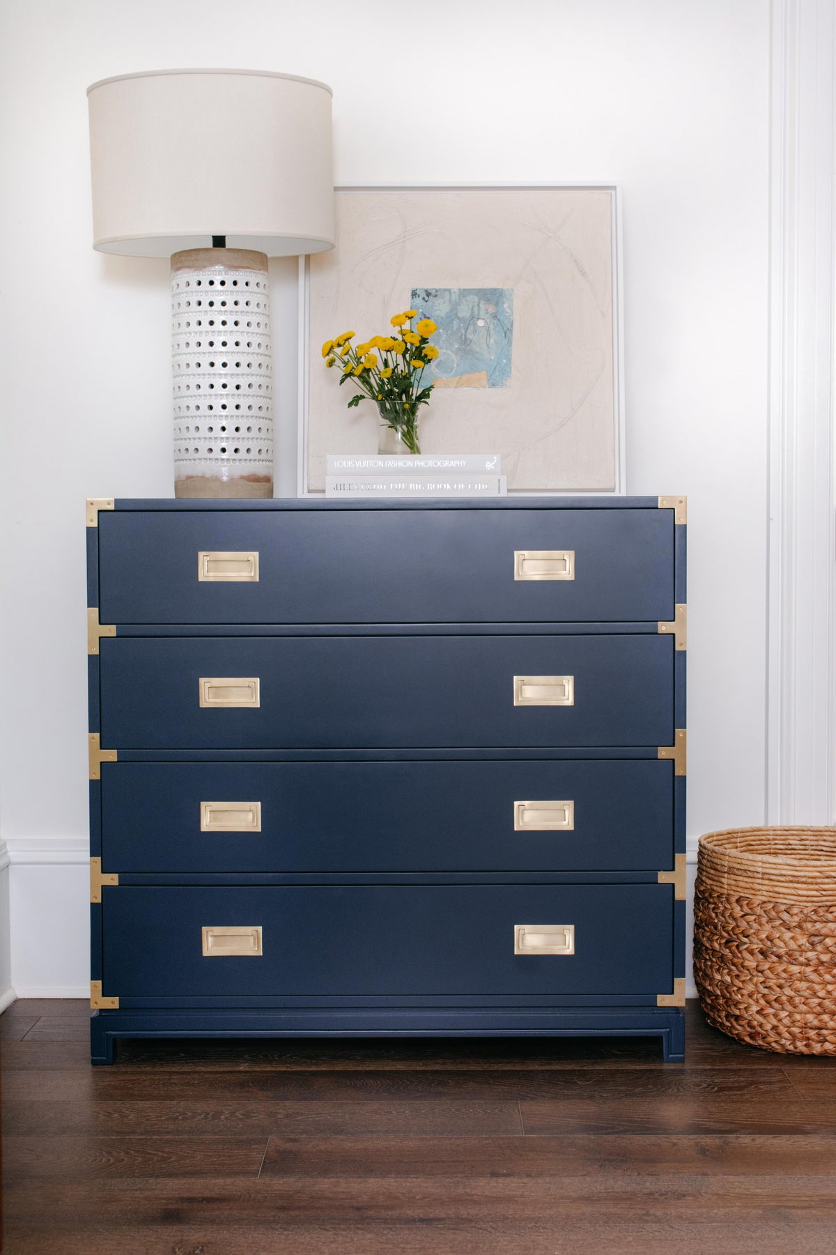 Large Carlyle Campaign Dresser in Navy