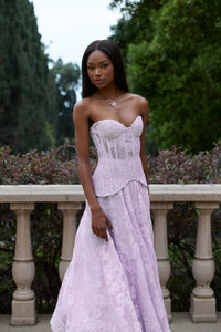 The Carolena Set in Lavender Fog Lace