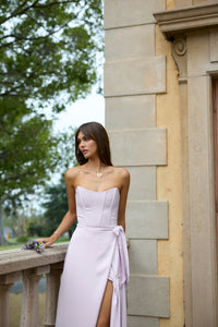 The Cecilia Dress in Lavender Fog