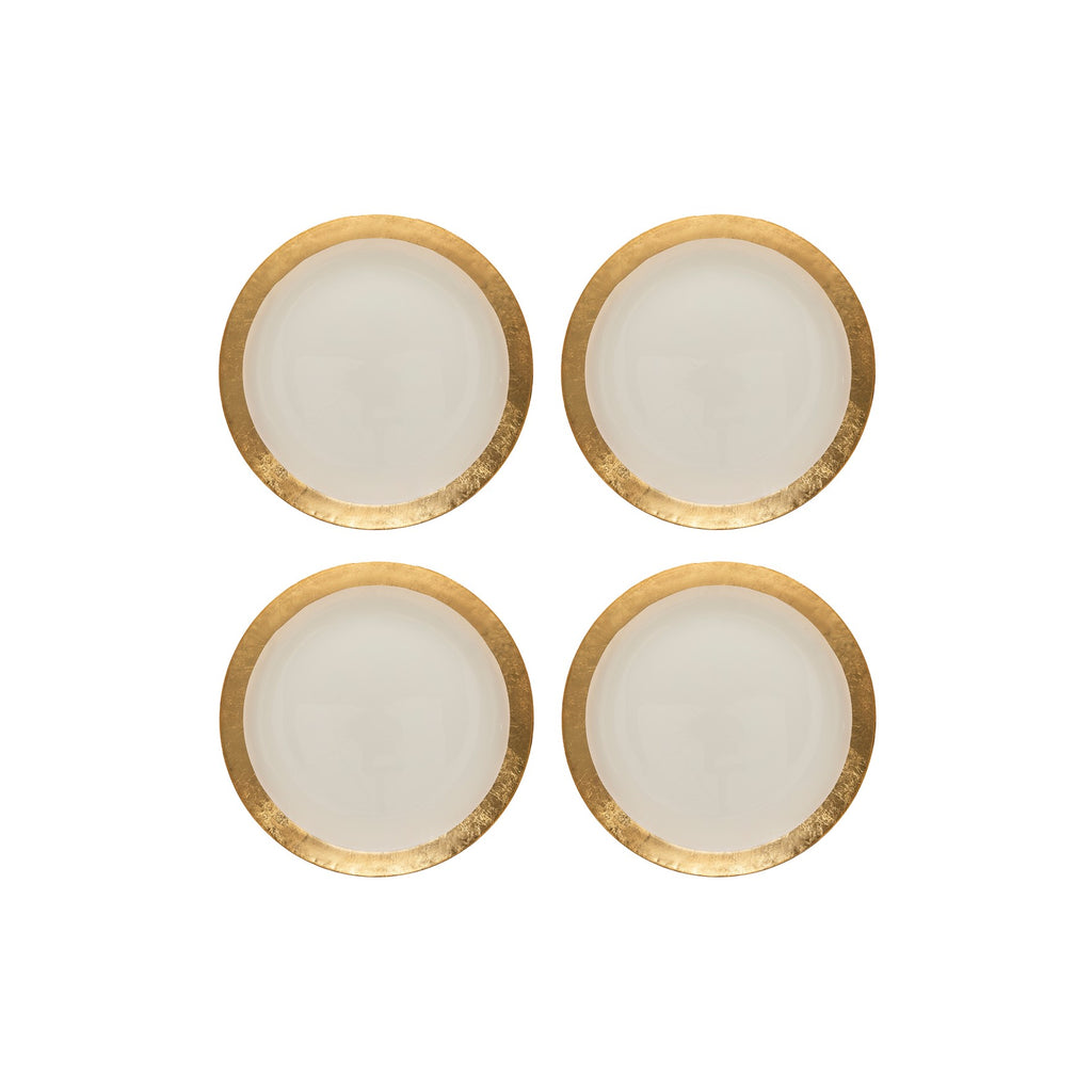 Camilla Collection Charger Plates in Gold, Set of 6
