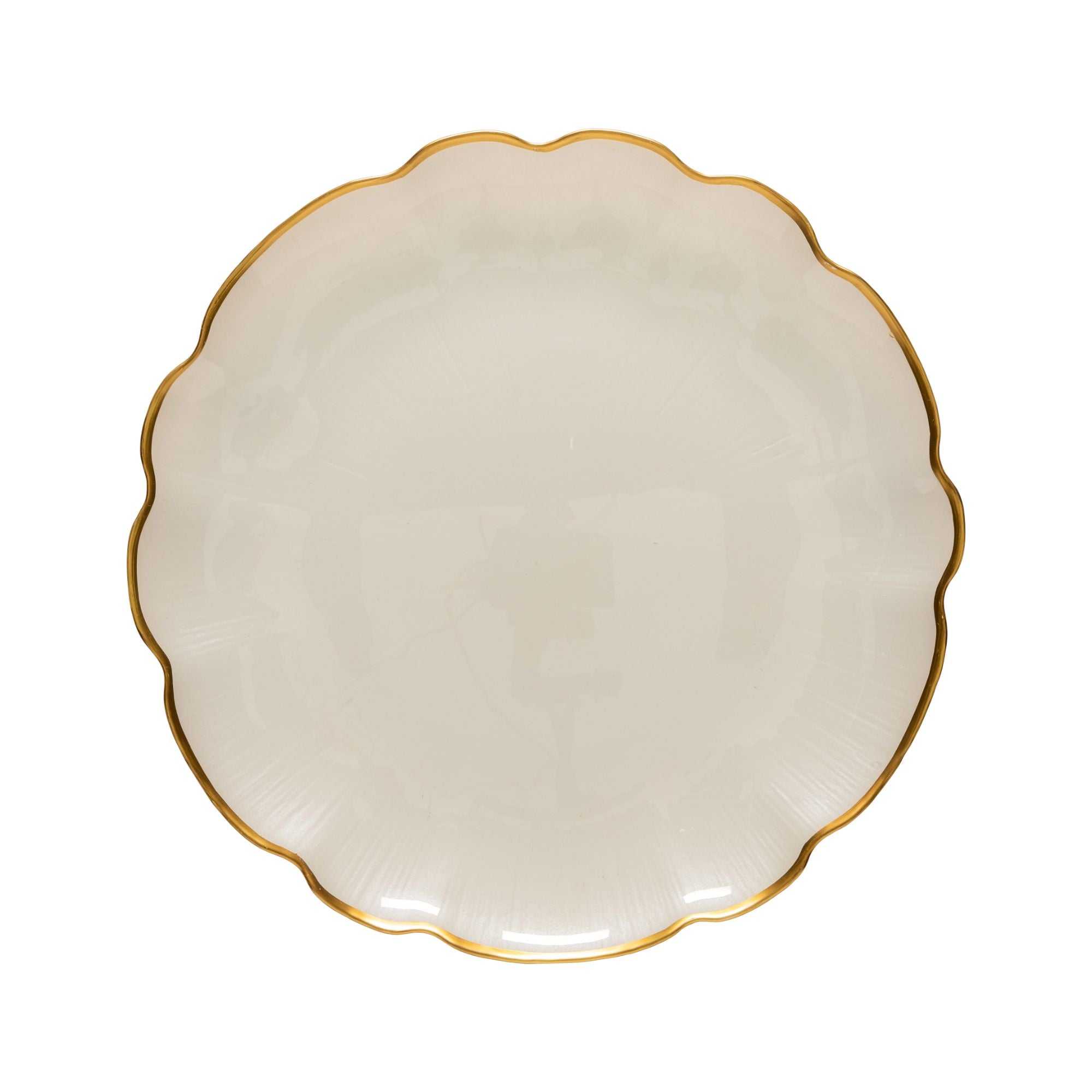 Francesca Collection Charger Plates in Gold, Set of 6