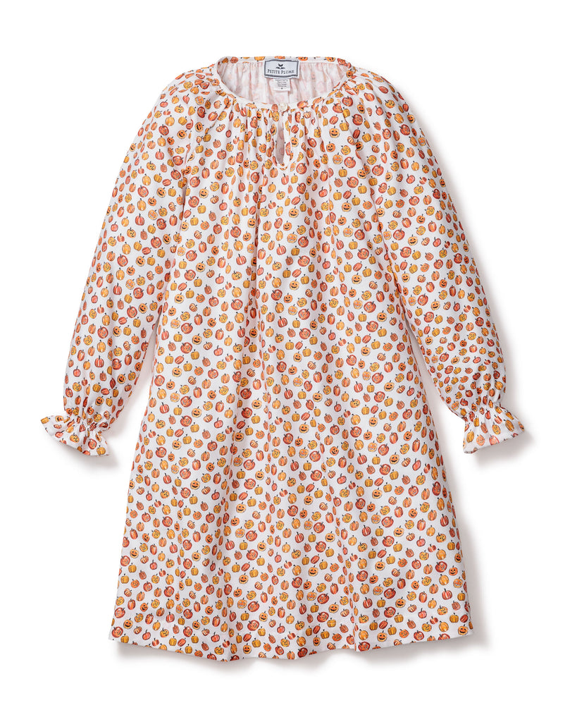 Girl’s Delphine Nightgown in Pumpkin Patch