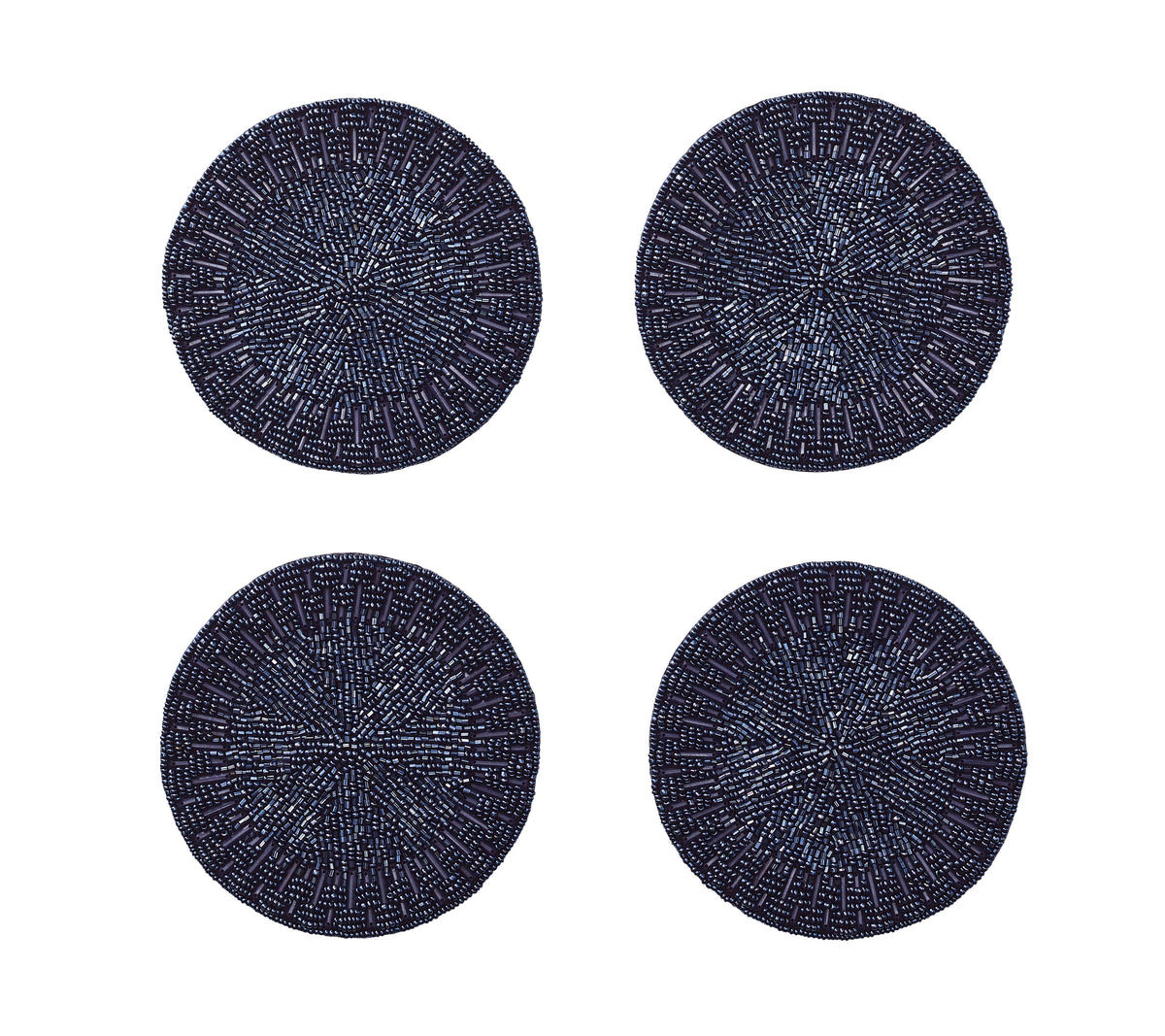 Palisade Coaster in Navy, Set of 4 in a Gift Bag