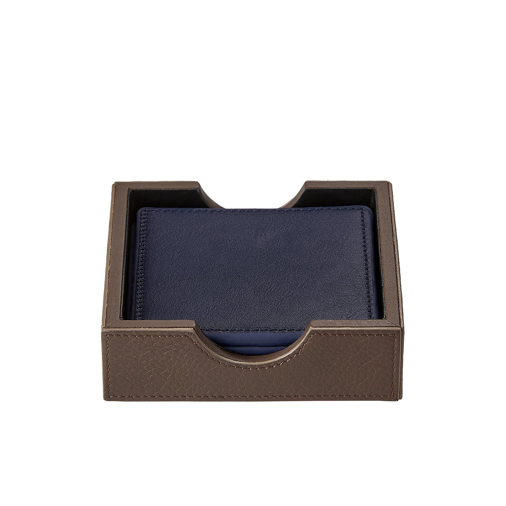 Square Coaster Set in Blue