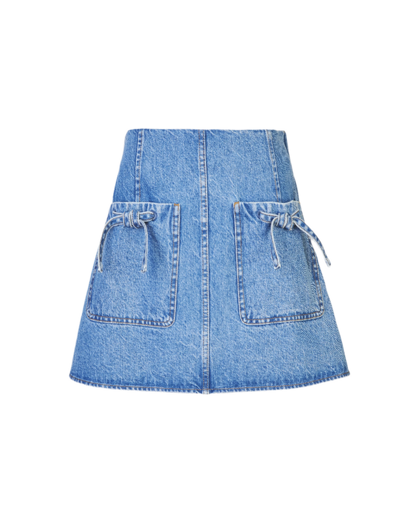 Cory Skirt in Medium Indigo Blue