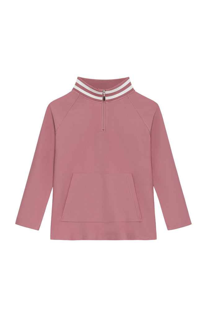 Half-Zip in Dusty Pink