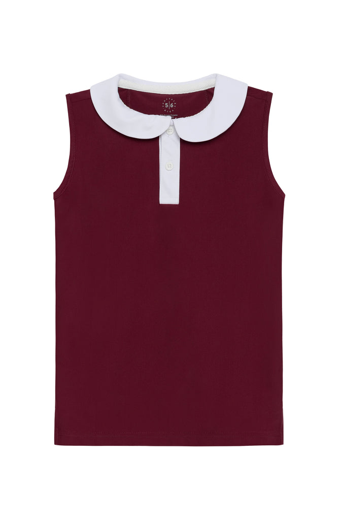 Girly Girl Tank in Maroon & White