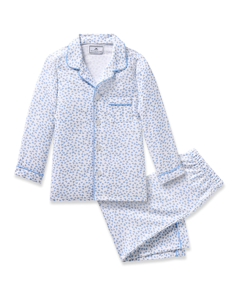 Kid’s Twill Pajama in Bluehearts