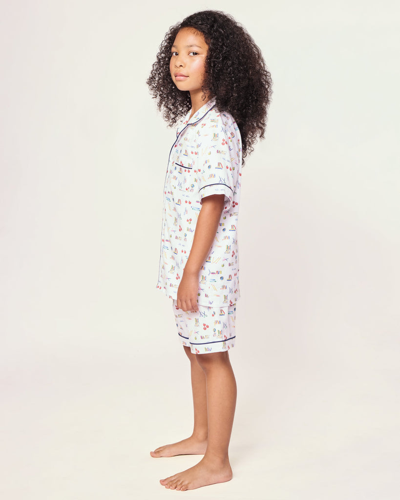 Kid's Twill Short Set in Literary Lessons