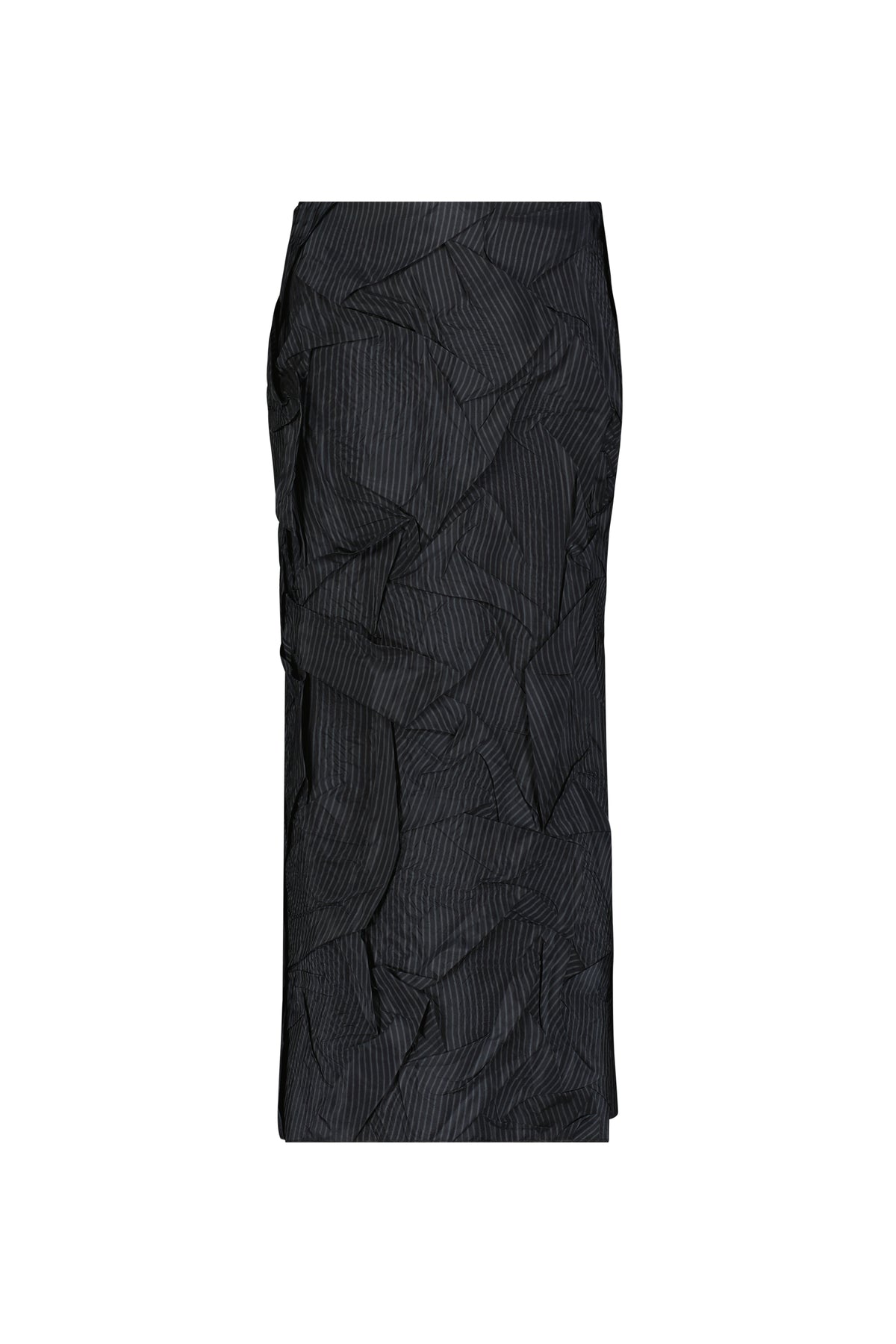 Crushed Pinstripe Tubino in Navy