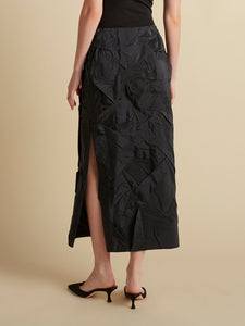 Crushed Pinstripe Tubino in Navy