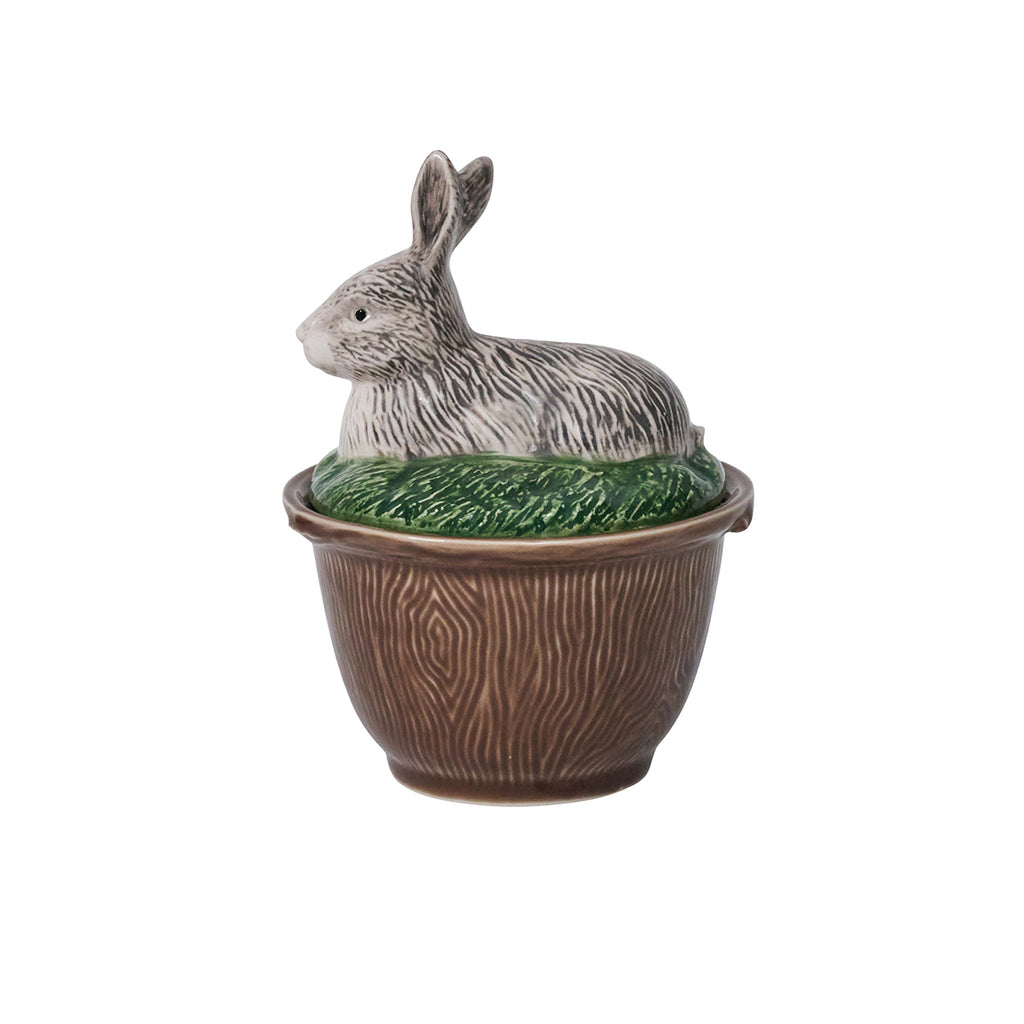 Forest Walk Rabbit Bowl with Lid in Multi