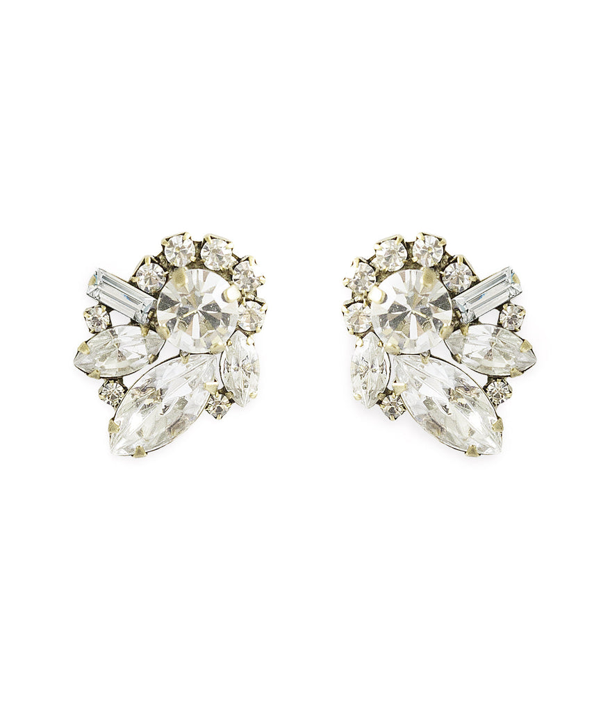 Cynthia Earrings in Crystal