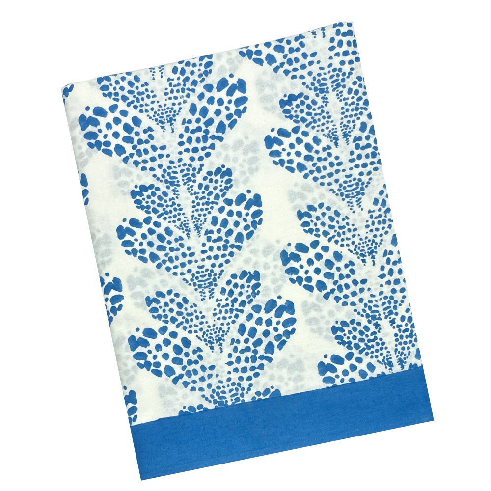 Kelli Tablecloth in Cabana Blue