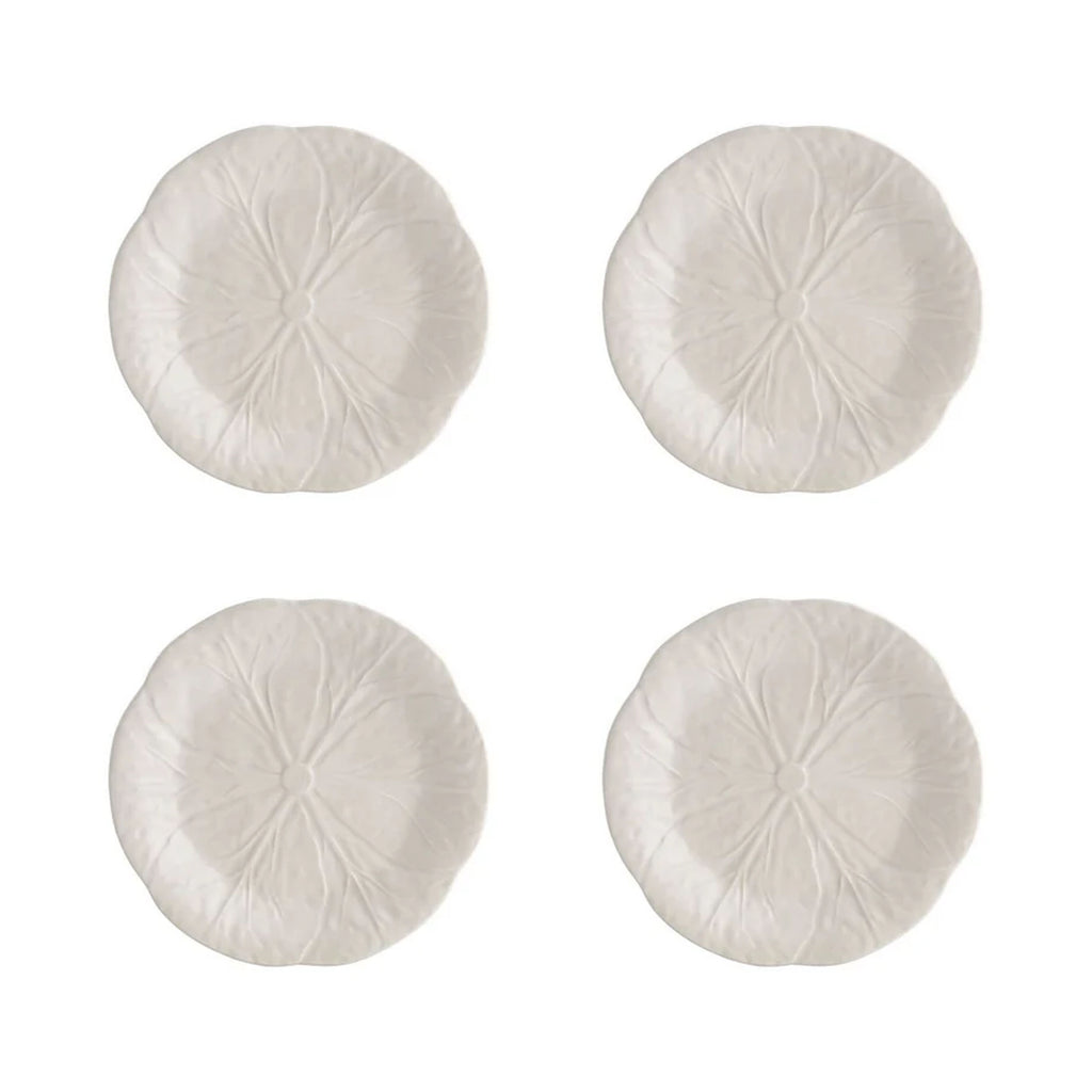 Cabbage Dessert Plate 19" Beige, Set of 4