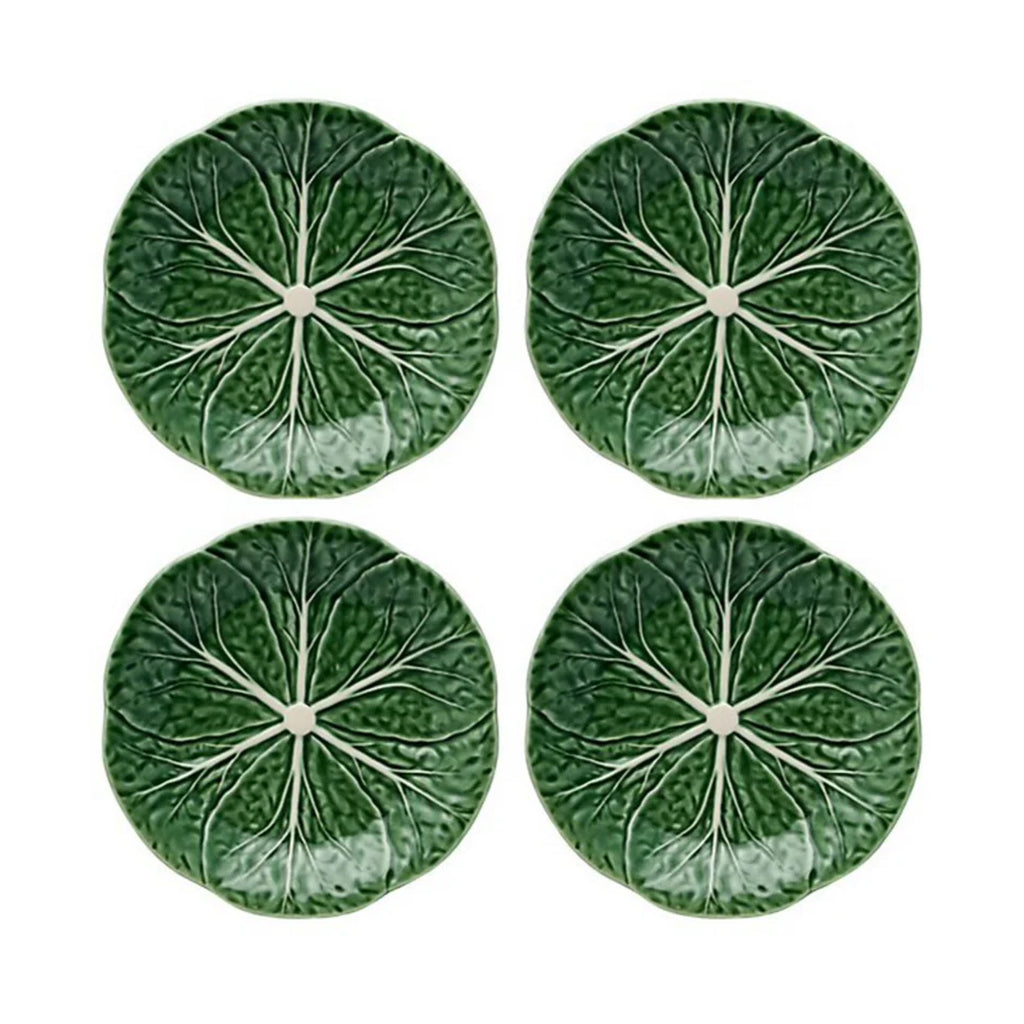 Cabbage Dessert Plate Green, Set of 4