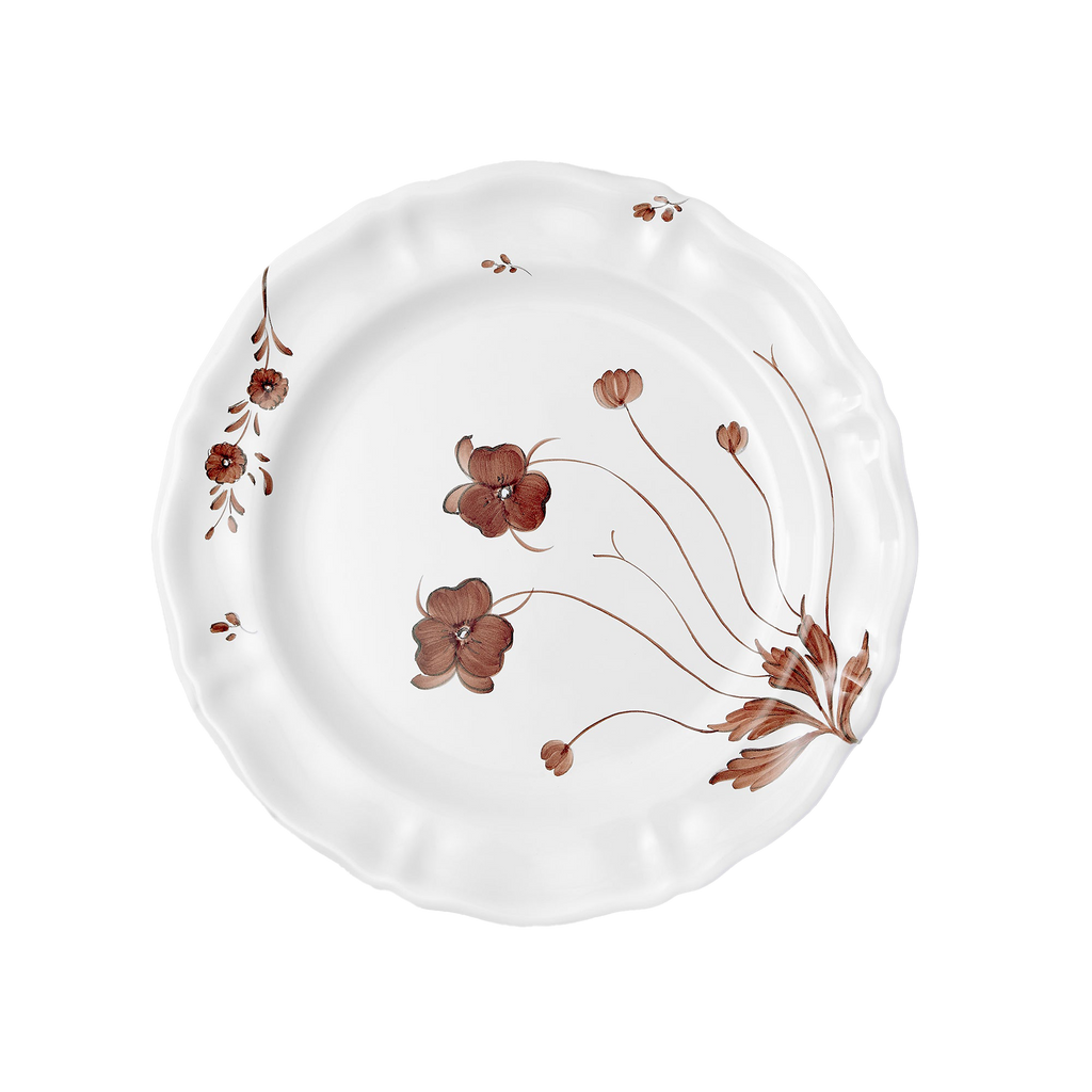 Camaïeu Grande Salad & Dessert Plate in Chocolat